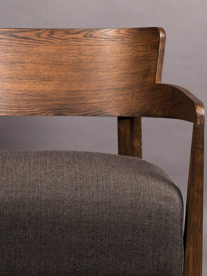 durian solid oak lounge chair
