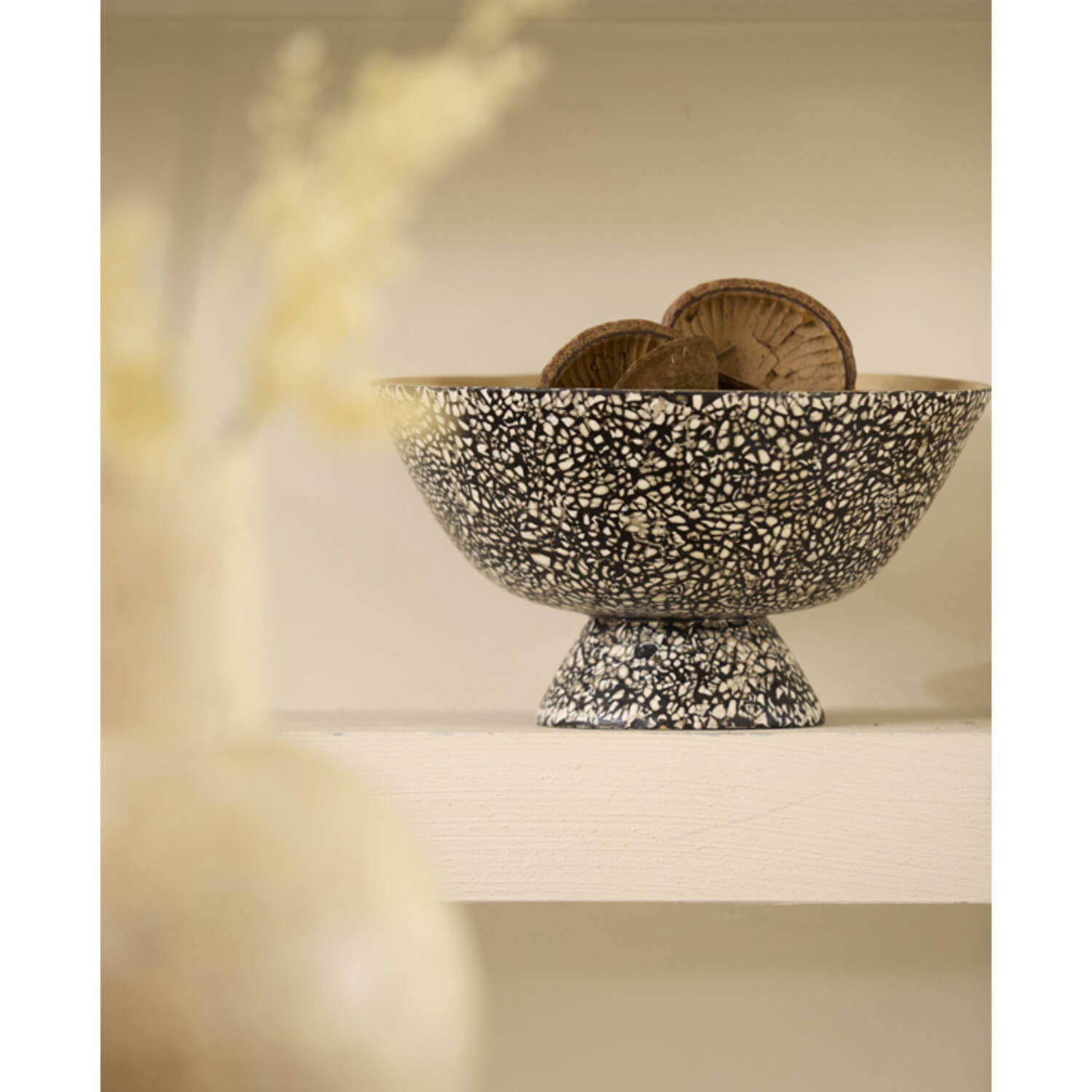 Gracio Bamboo Decorative Bowl - Speckled Pattern - 2 Sizes Available