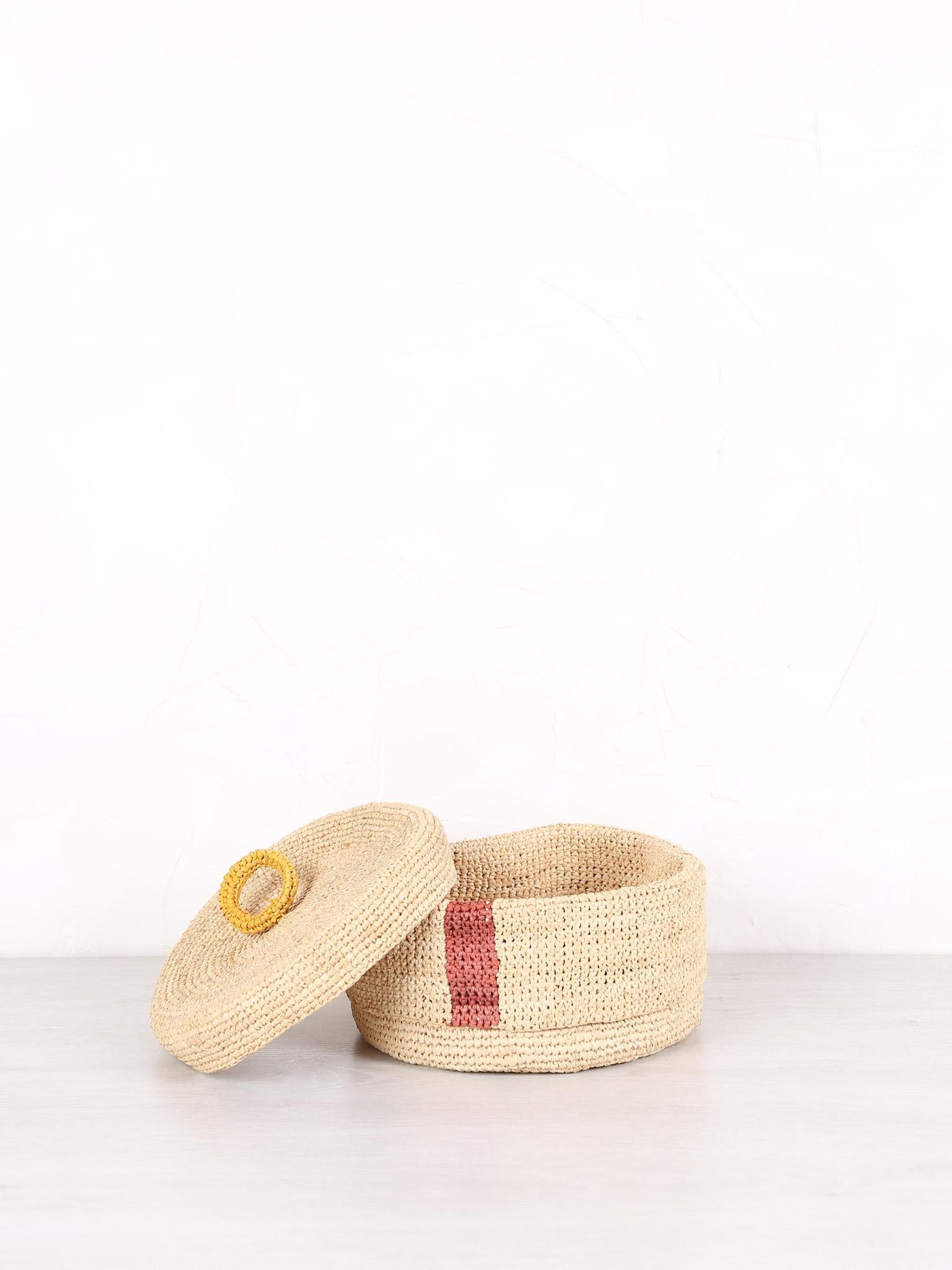 Large Handmade Raffia Basket - 5 patterns available