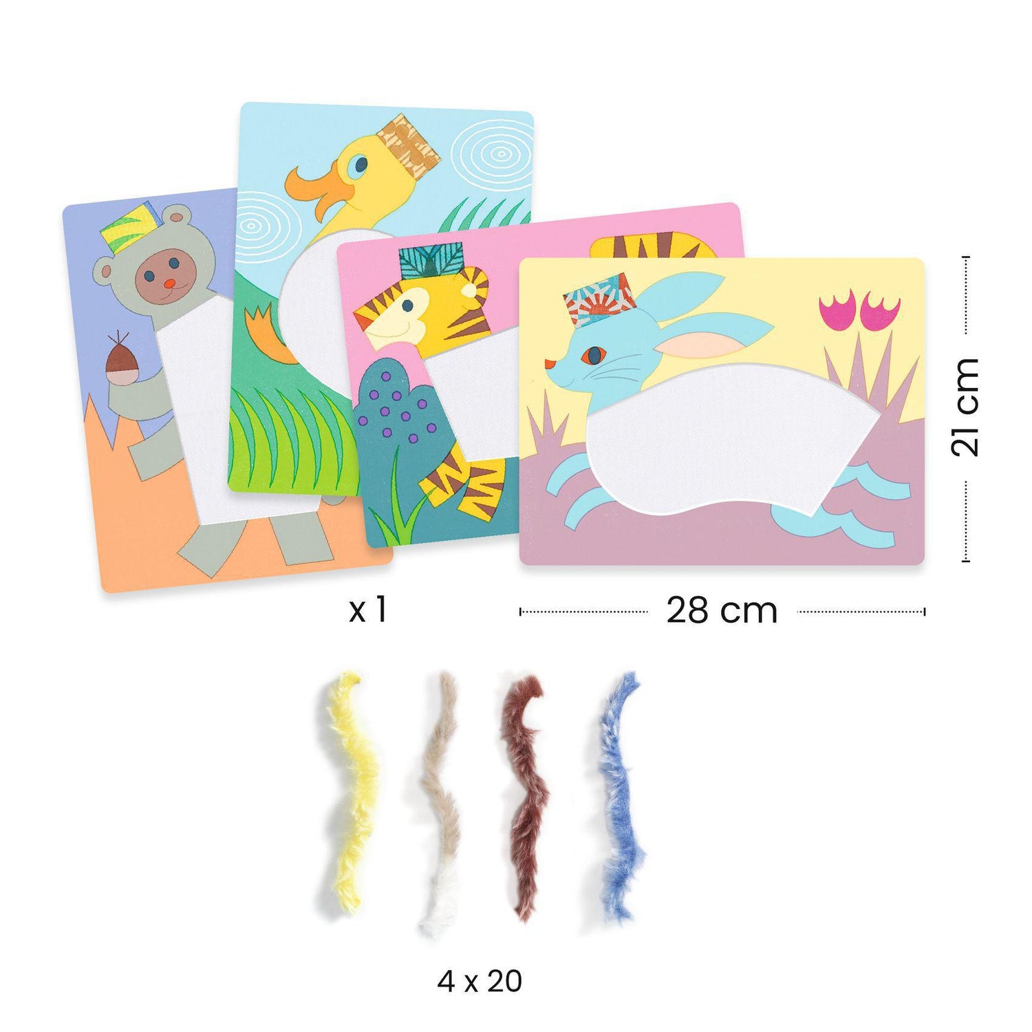 Collages - Wool &amp; Velcro Kit - With hats