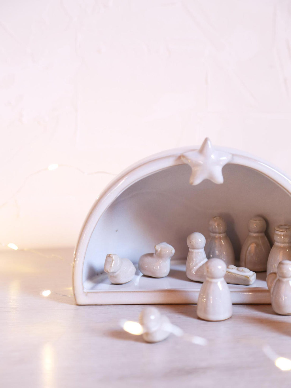 Neutral Scandi Nativity Set - Ceramic
