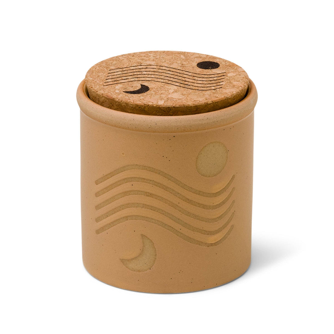 Paddywax Dune Ceramic Candle - Yellow - Orange Zest&amp;Bergamot