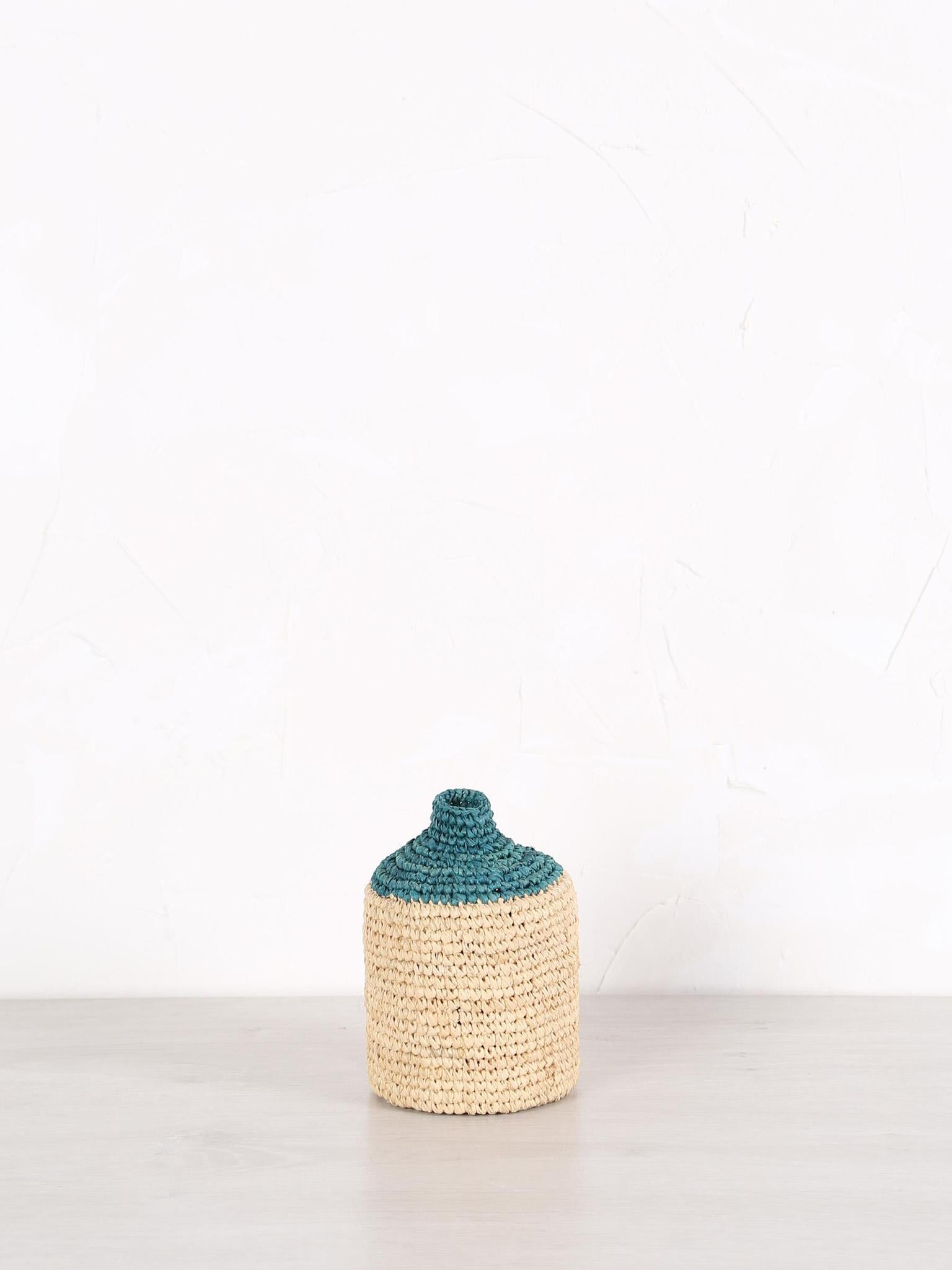 Small Woven Bud/Bottle Vase - 3 colours available