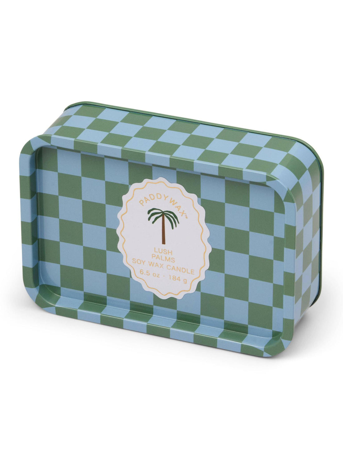 Adopo Palm Printed Tin Candle - Lush Palms