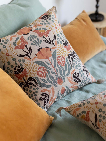 Youri Velvet Cushion - Multico