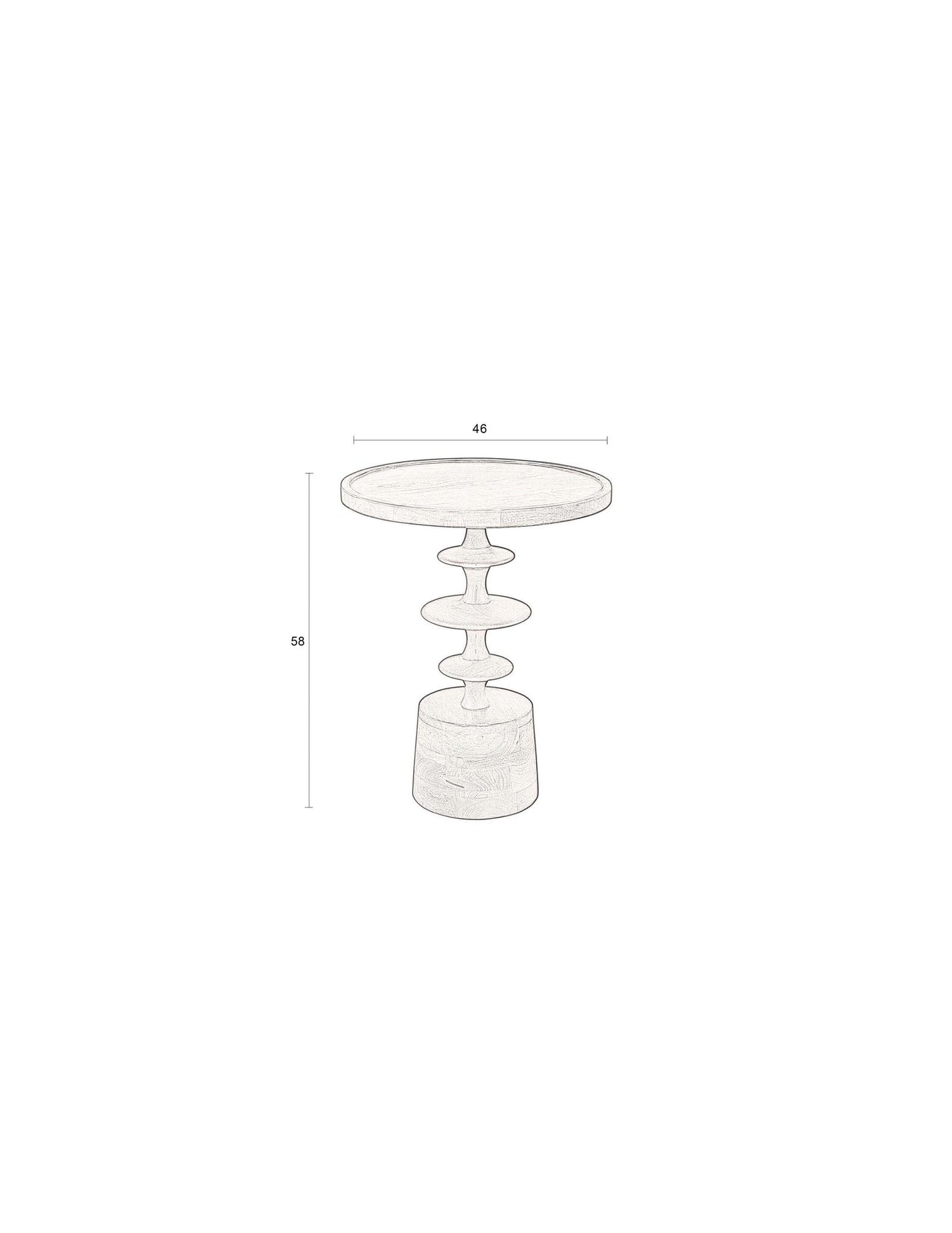 Cath Mango Wood Coffee/Side Table - 2 Sizes Available