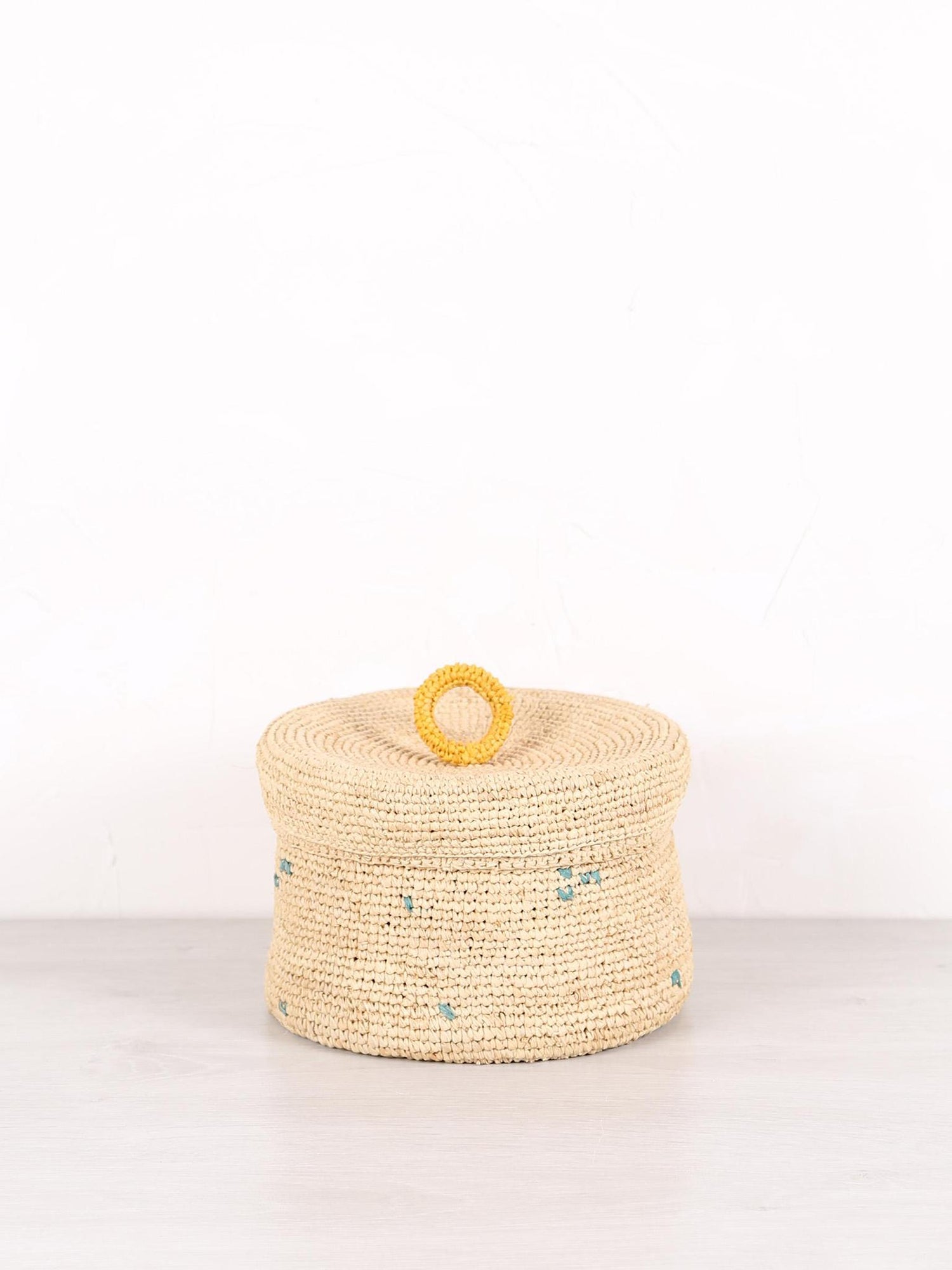 Large Handmade Raffia Basket - 5 patterns available