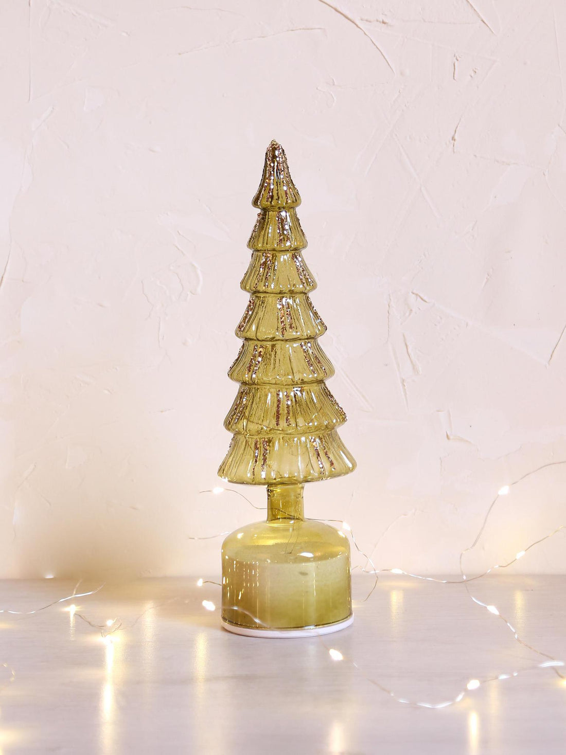 Glass Decorative Tree Ornament - Sage