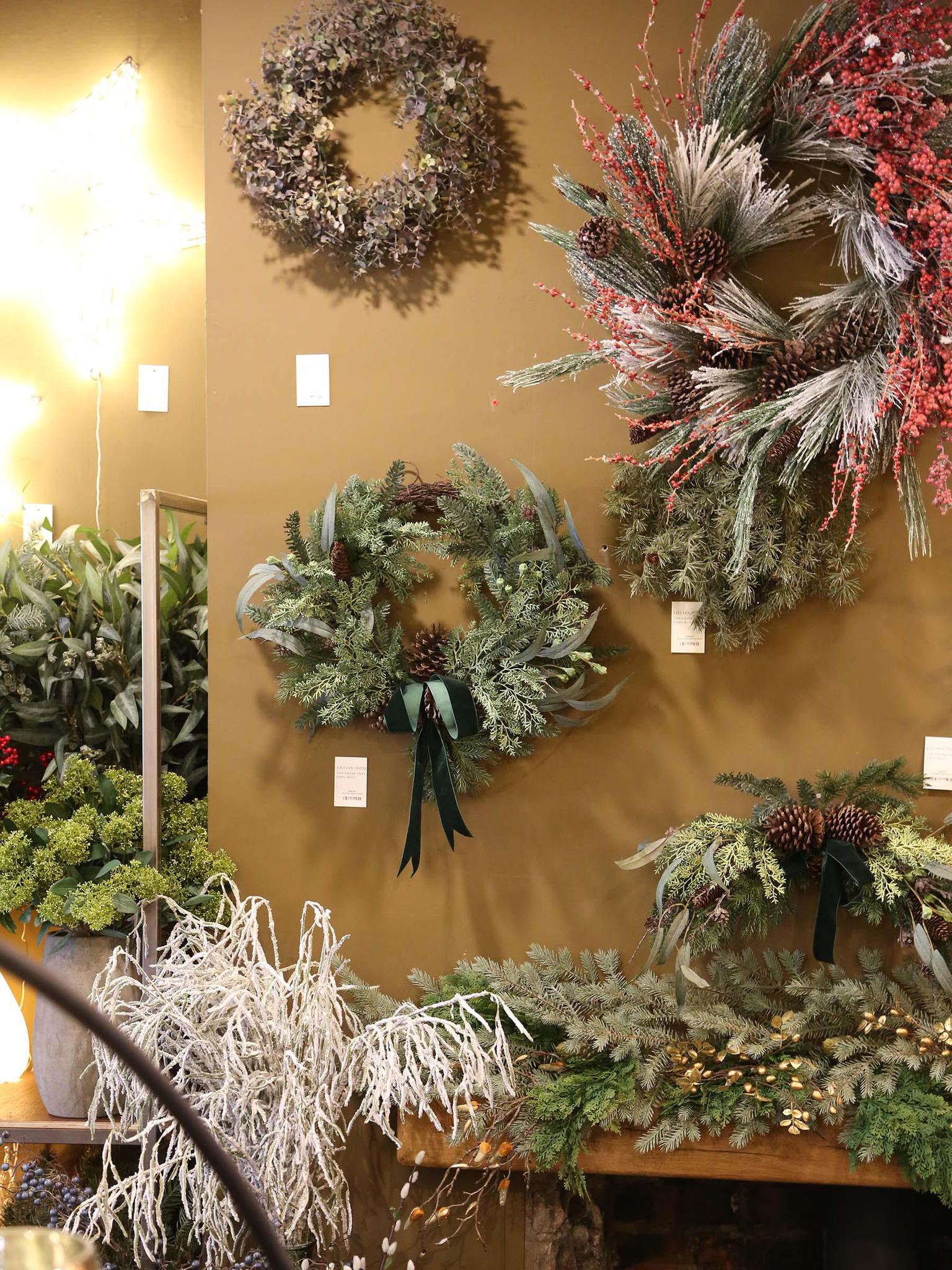 Deluxe Faux Berry And Pine Wreath