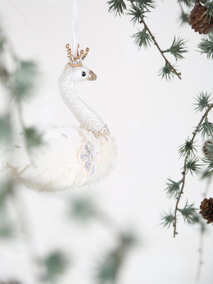 Decorative Embroidered Swan