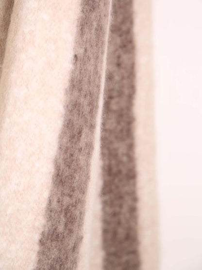 Isabel Recycled Plain Fringed Throw - Nuage