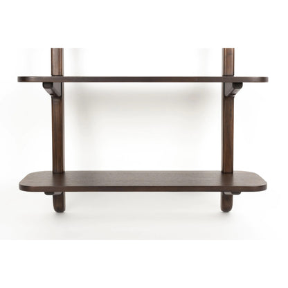 Hogar Brown Acacia Wall Shelf