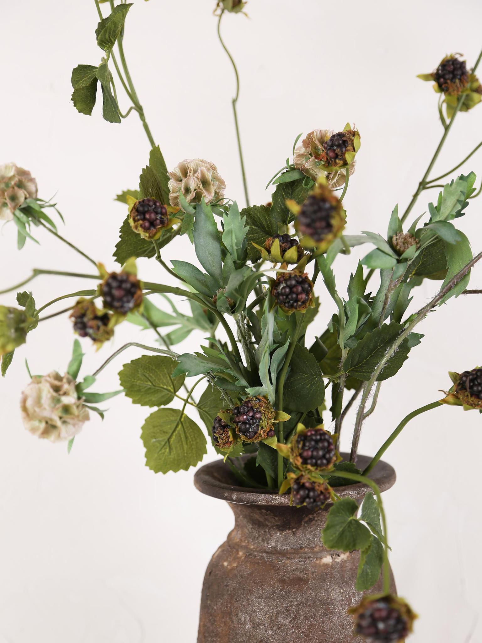 Faux Wild Blackberry Stem