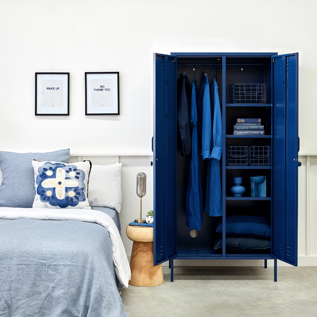 The Twinny Mustard Made Locker in Navy