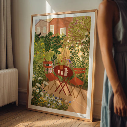 Wild Garden Art Print | Abundant Garden Illustration