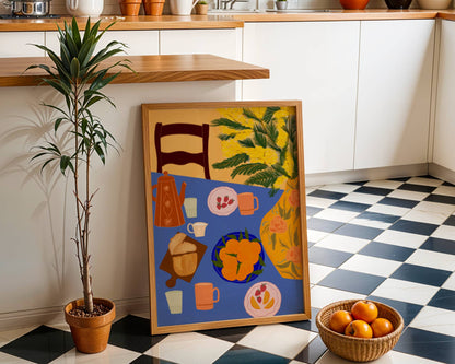 Breakfast in Italy Art Print | Foodie Wall Art