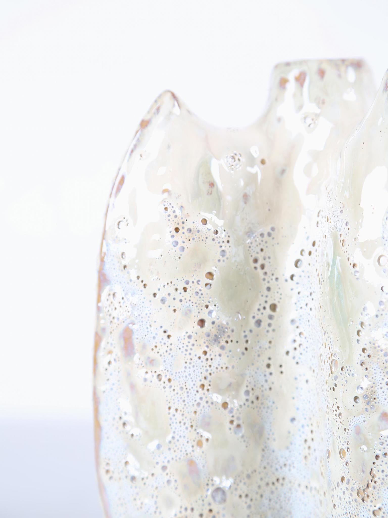 Shareece Cream Ceramic Shaped Vase - 3 Sizes Available