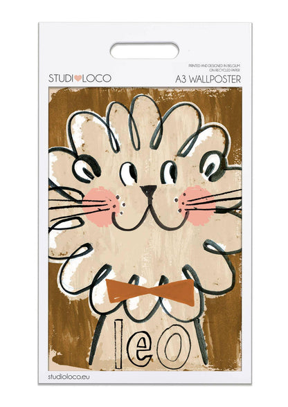 Leo Lion Wall Poster - 2 Sizes Available