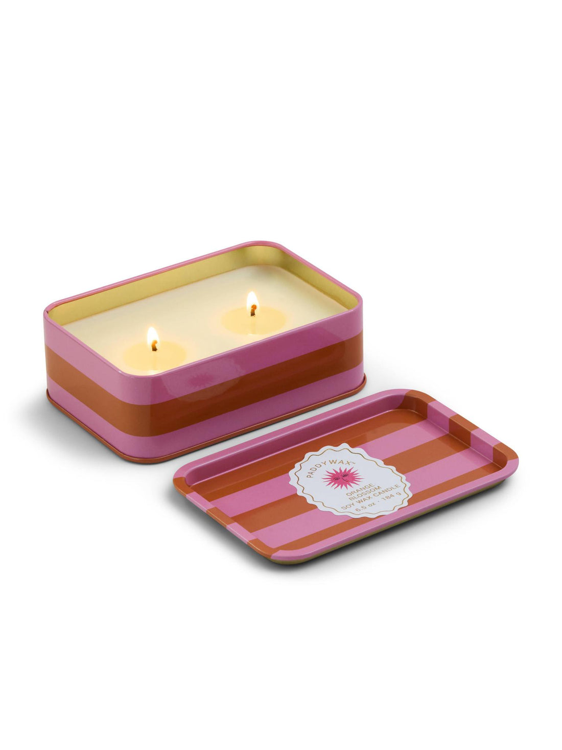 Adopo Sun Printed Tin Candle - Orange Blossom