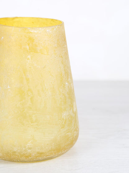 Ceirrah Glass Vase Stormlight  - Yellow - 2 Sizes Available