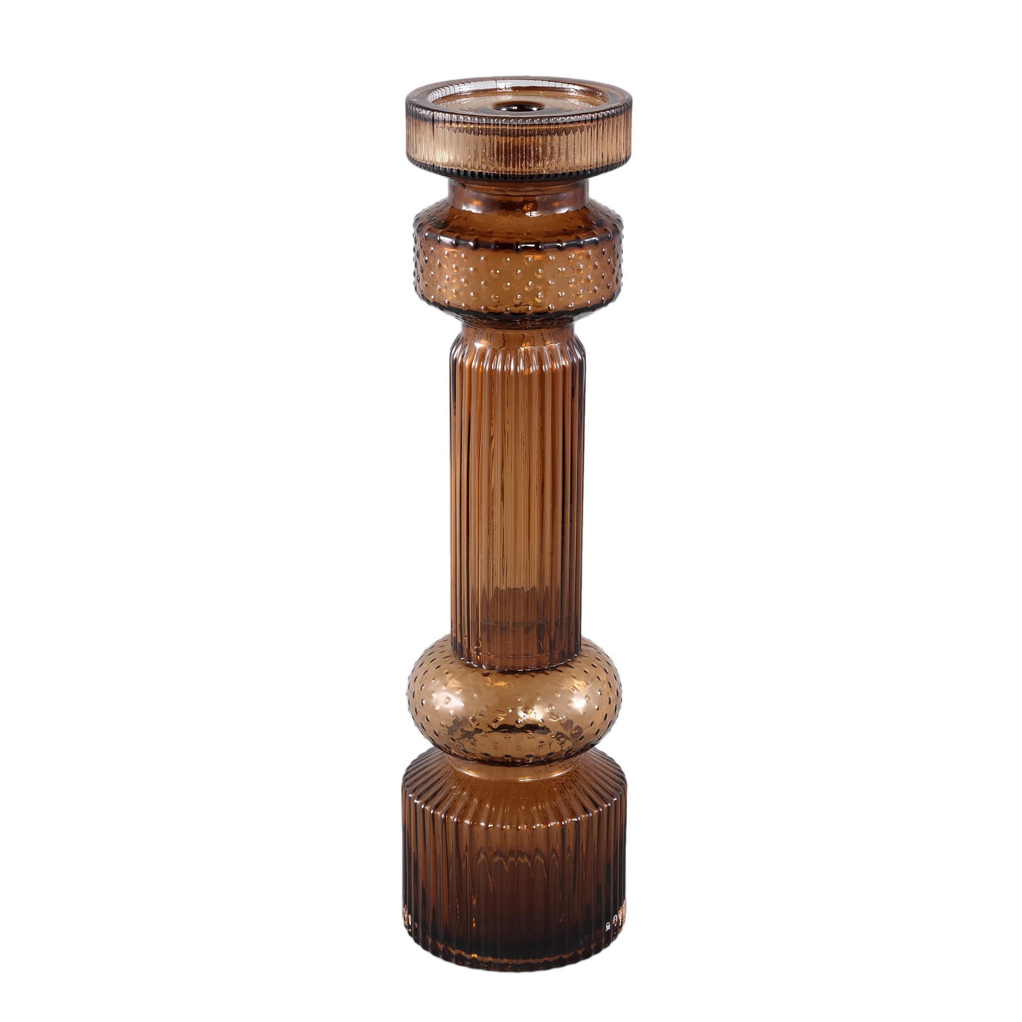 Tall Fadri Glass Candle Holder - 3 Colours Available