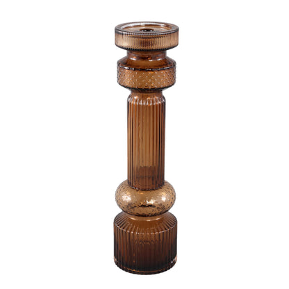 Tall Fadri Glass Candle Holder - 3 Colours Available