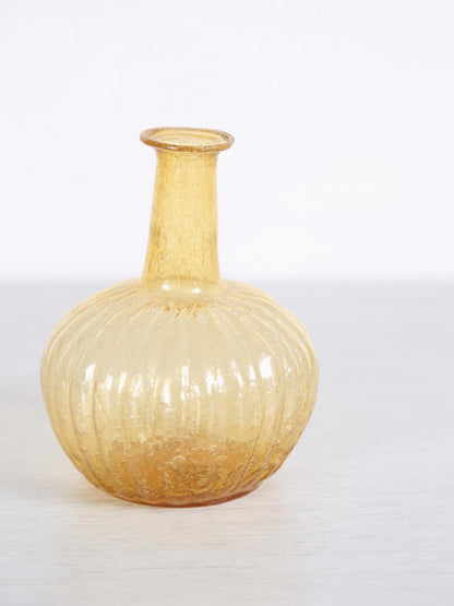 Recycled Glass Vase - Yellow