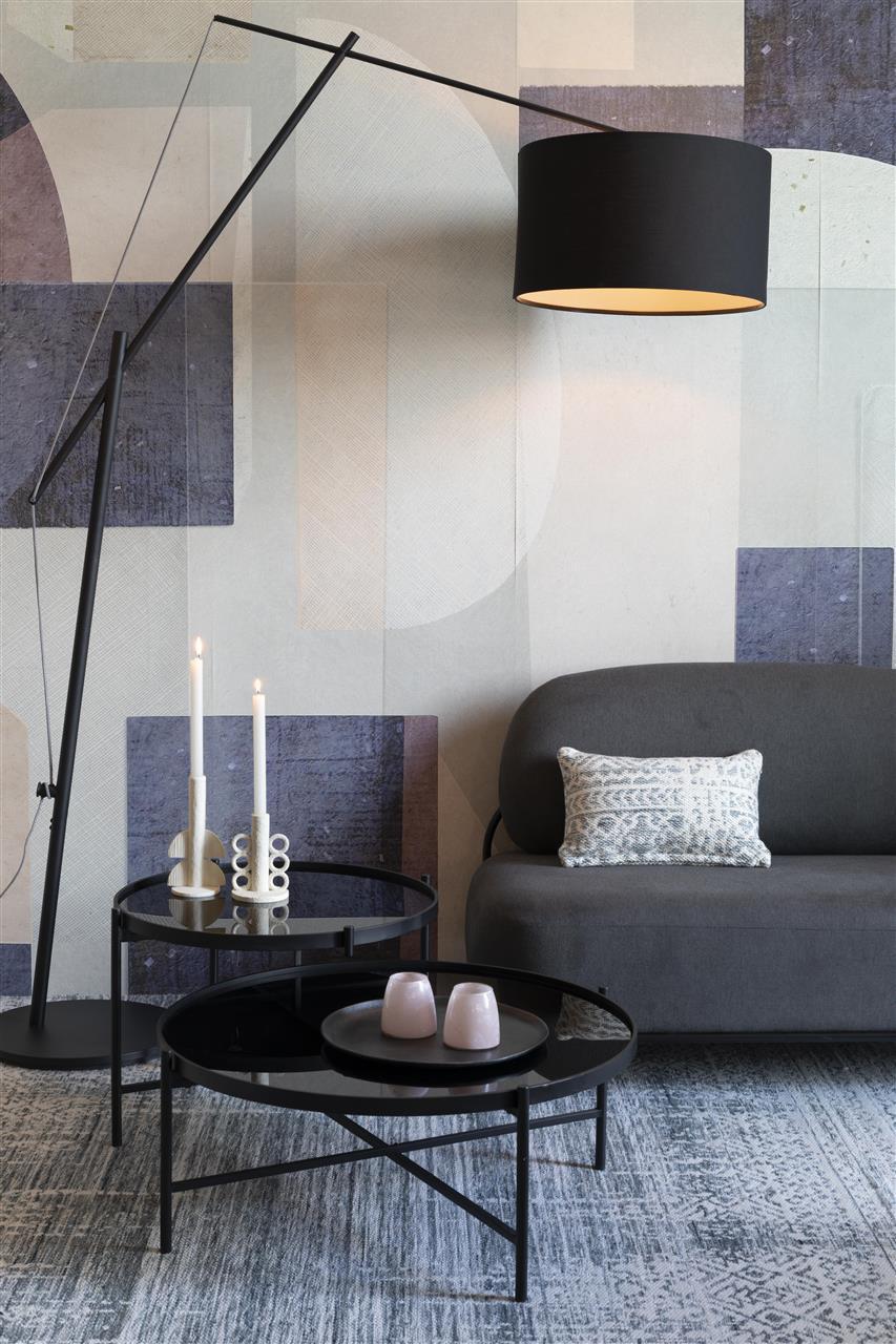 Li Glass &amp; Metal Coffee Table