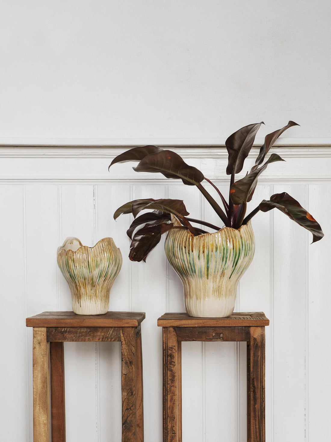 Latibra Stoneware vase - Mustard