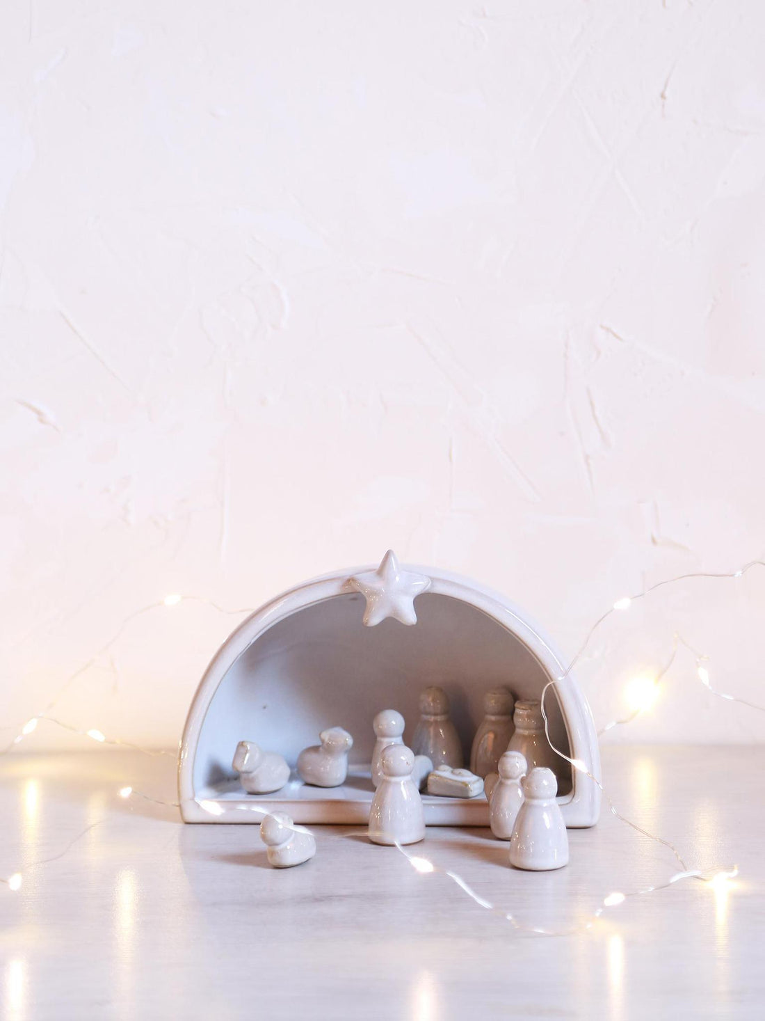 Neutral Scandi Nativity Set - Ceramic