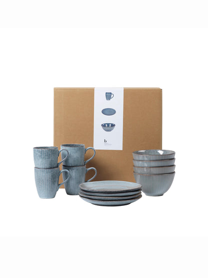 Broste Nordic Sea Breakfast Set For Four - 12 Pieces