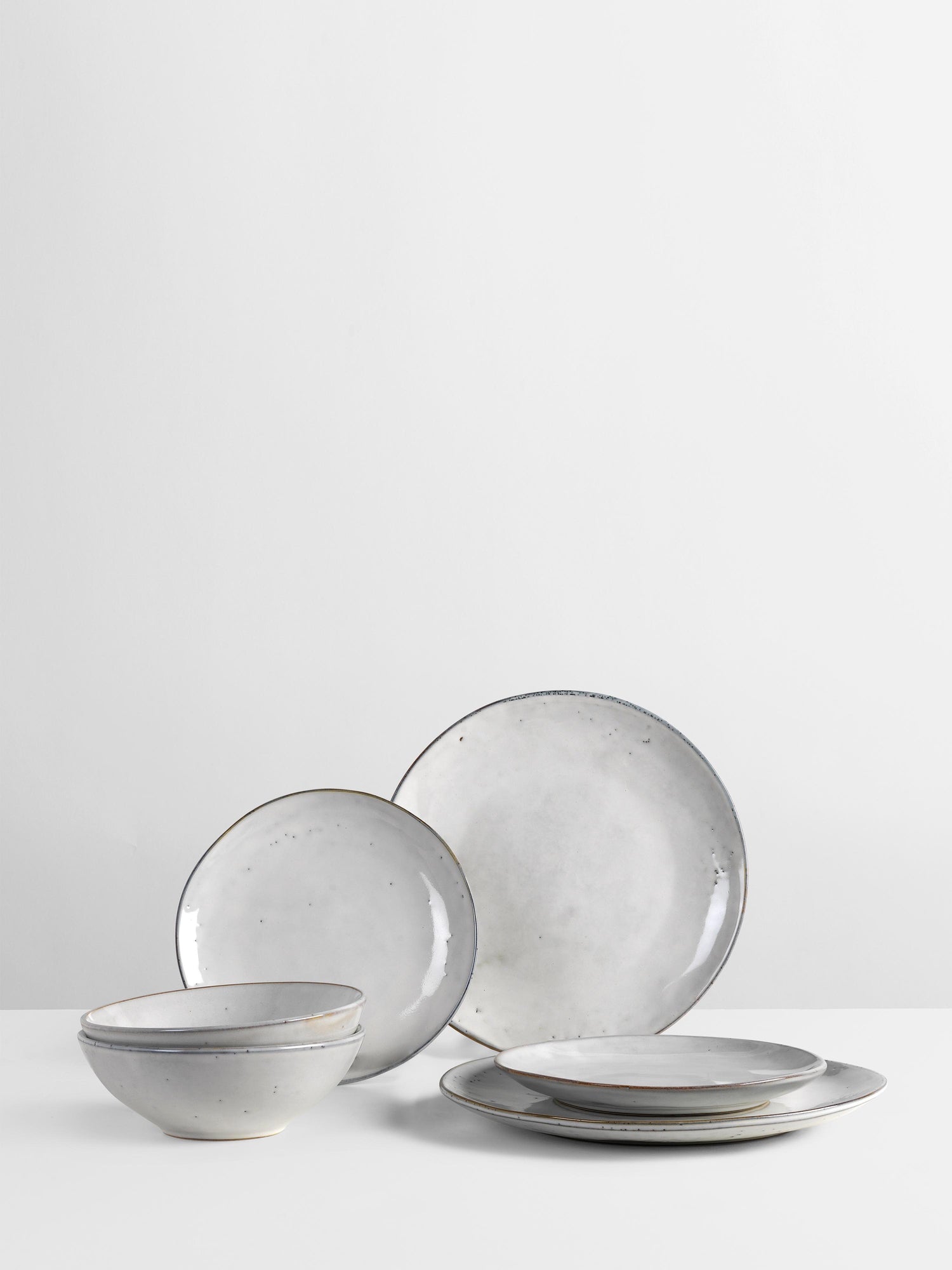 Broste Nordic Sand Dinner Set For Two - 6 Pieces