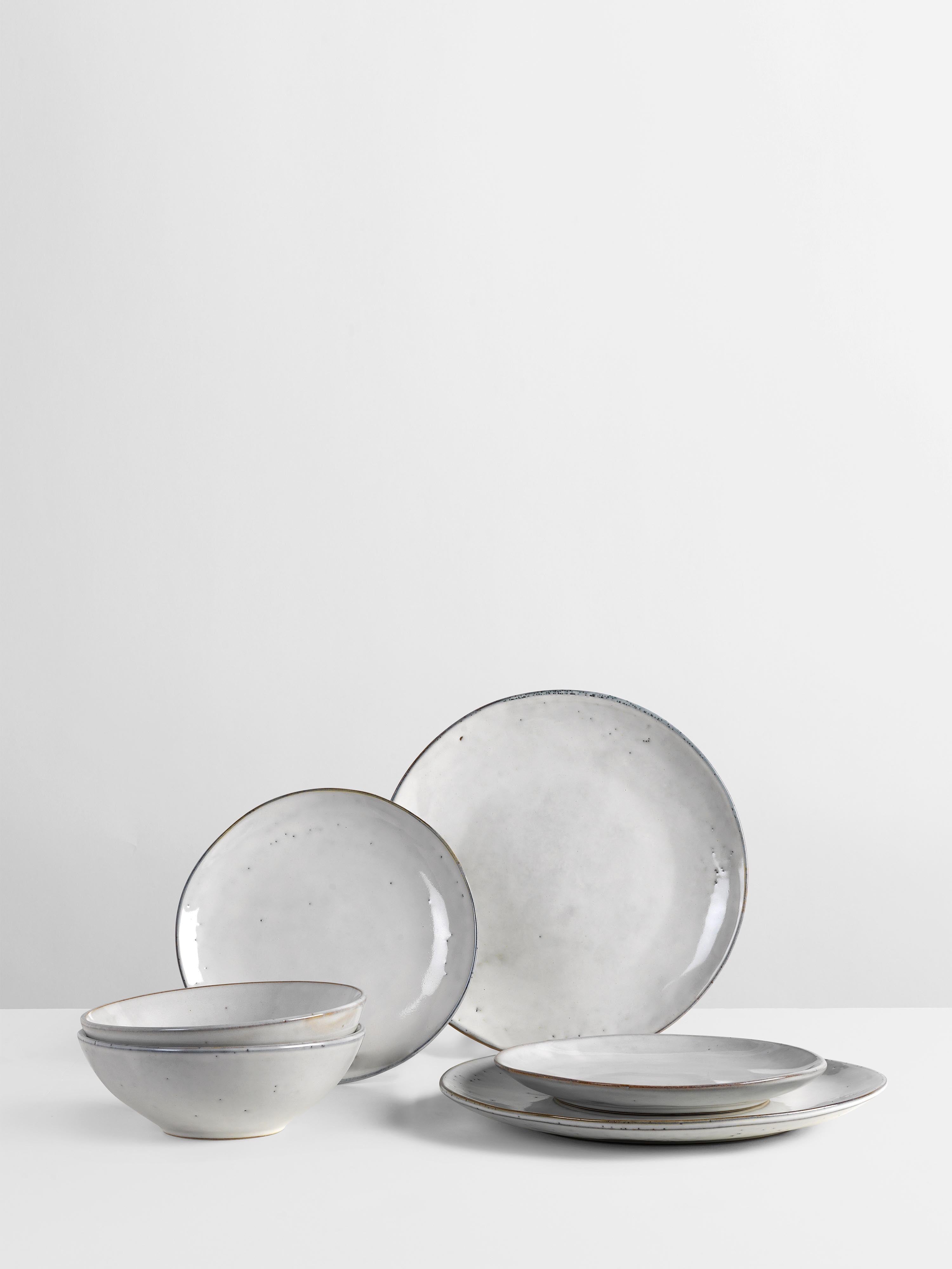 Broste Nordic Sand Dinner Set For Two - 6 Pieces
