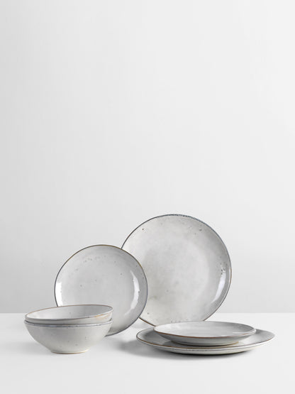 Broste Nordic Sand Dinner Set For Two - 6 Pieces