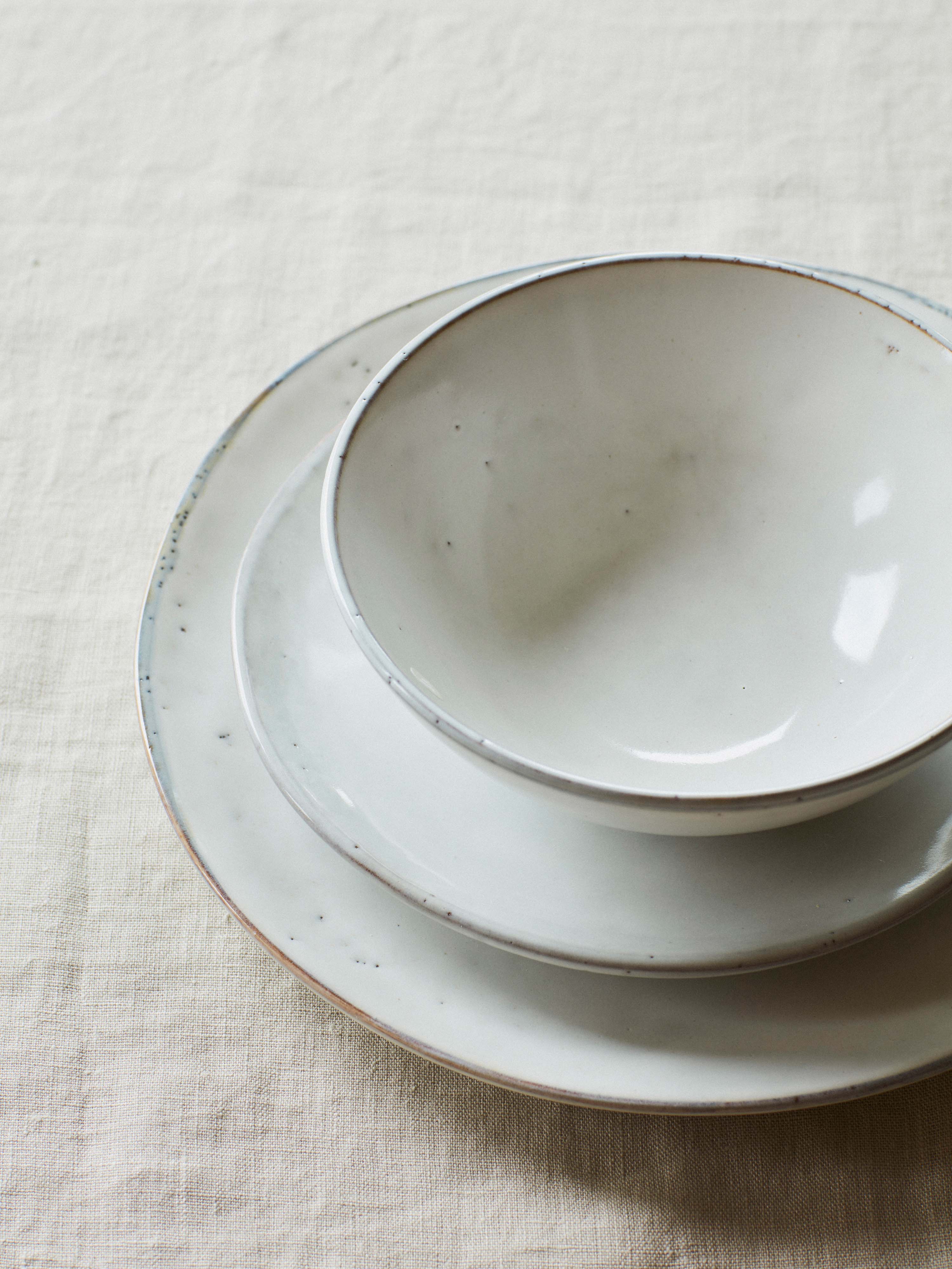 Broste Nordic Sand Dinner Set For Two - 6 Pieces