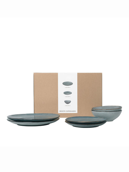 Broste Nordic Sea Dinner Set For Two - 6 Pieces