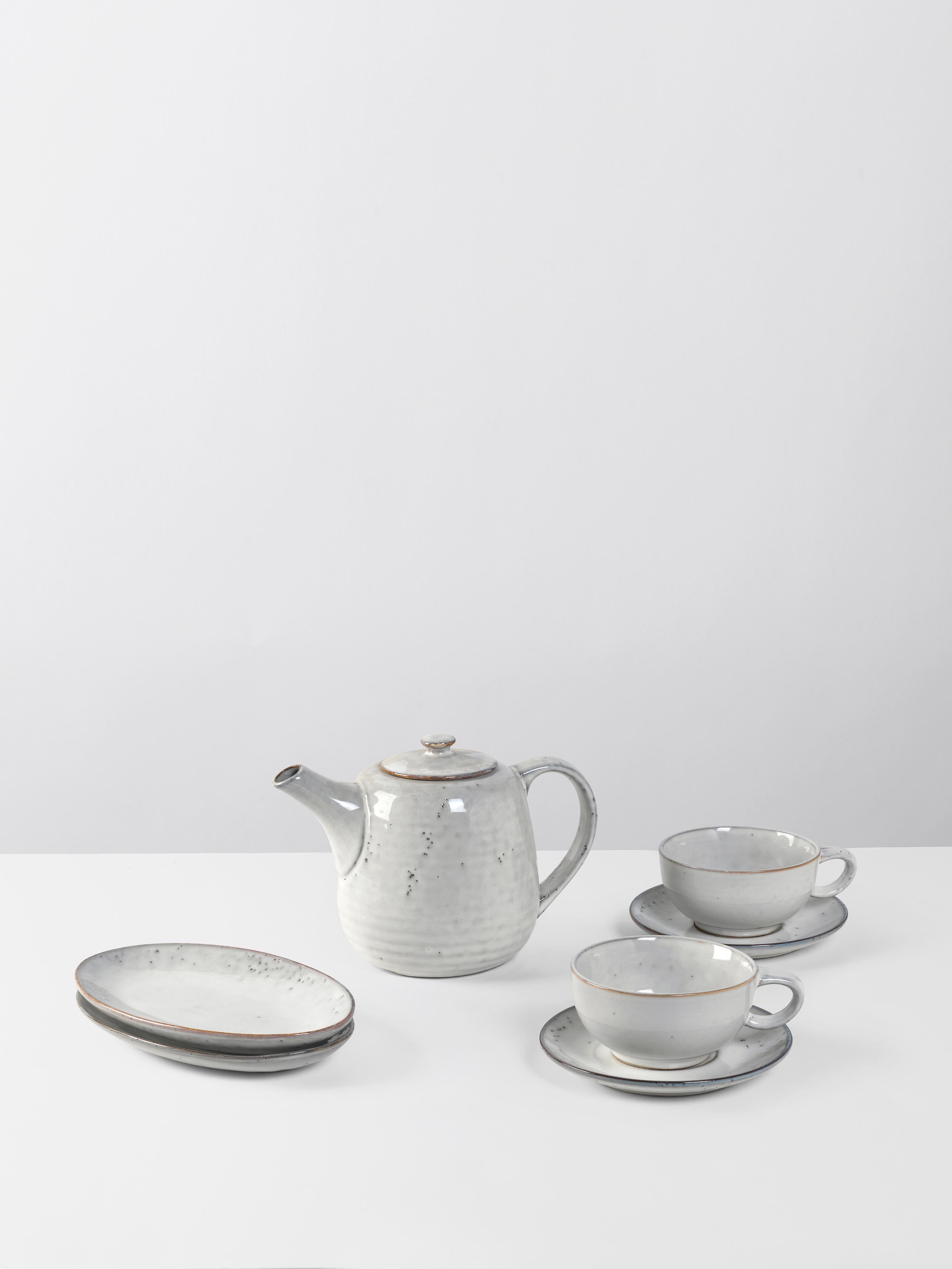 Broste Nordic Sand Tea Set For Two - 5 Pieces
