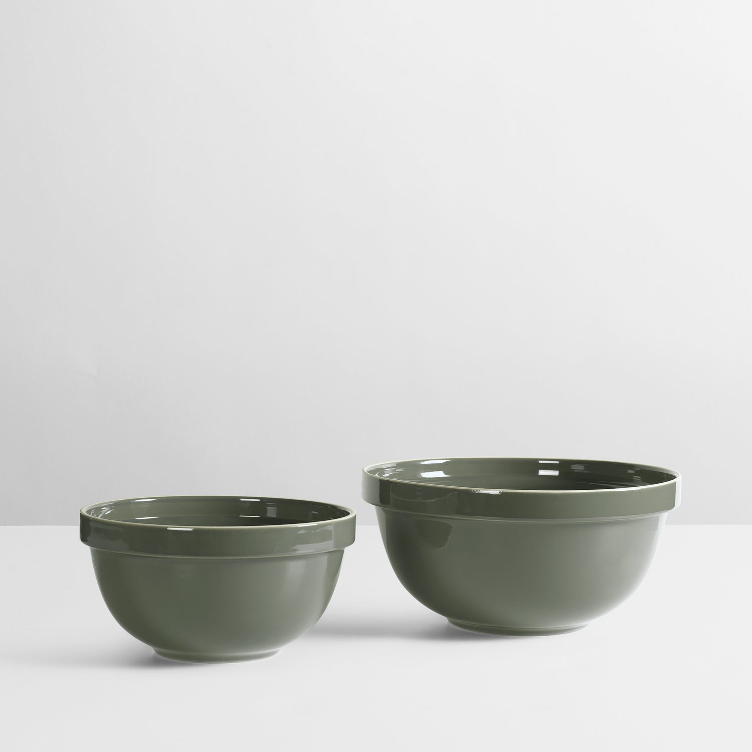 Taverna Green Glazed Stoneware Large Serving/Mixing Bowl