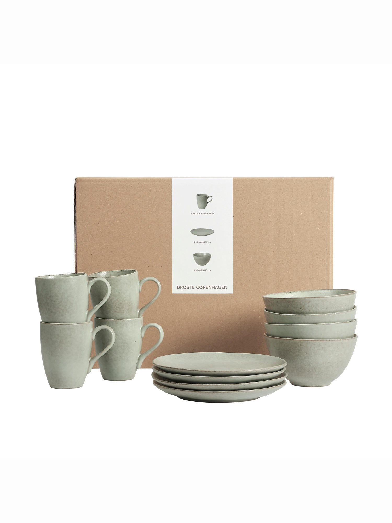 Broste Nordic Marsh Breakfast Set For Four - 12 Pieces