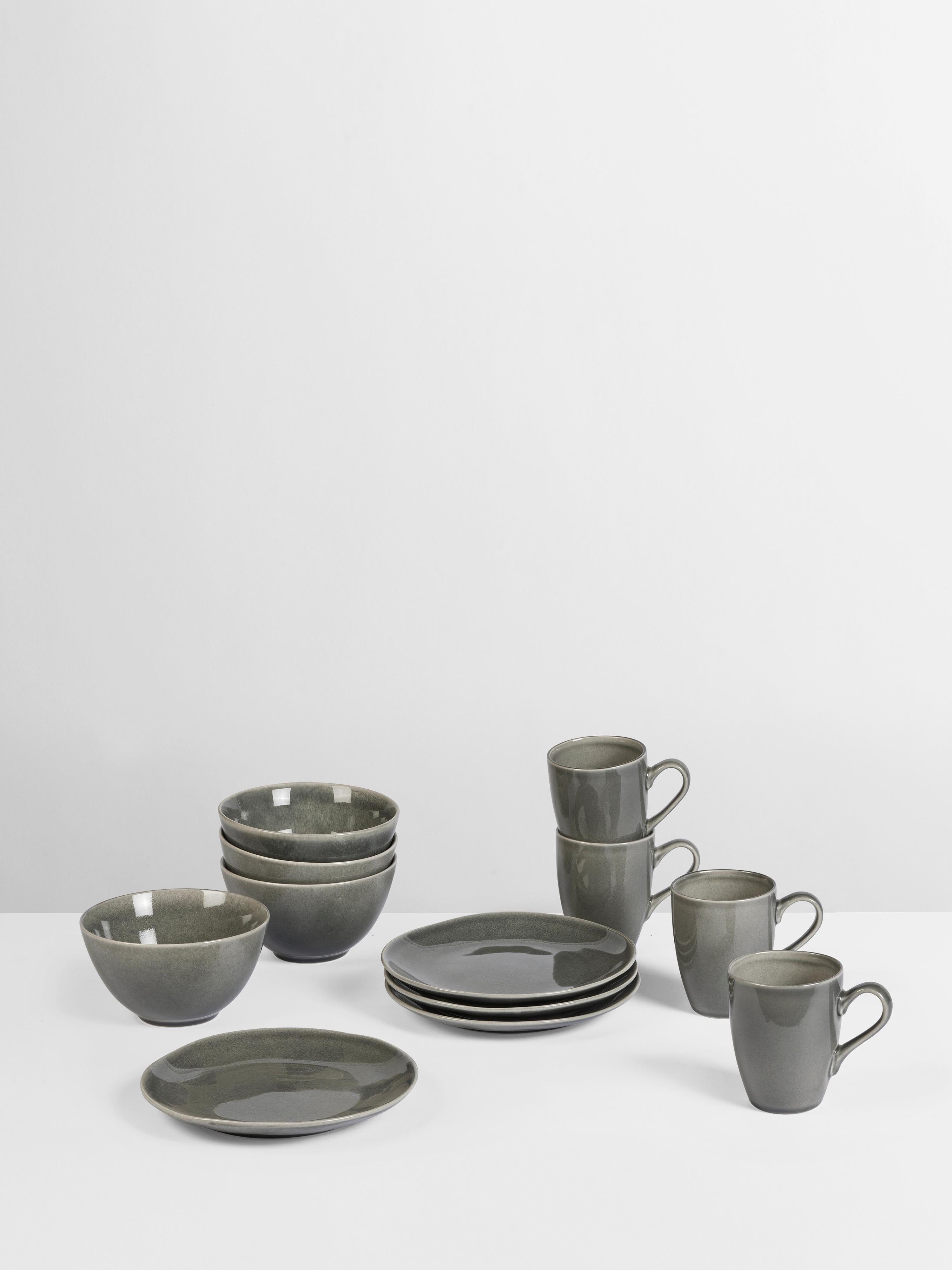 Broste Nordic Rain Breakfast Set For Four - 12 Pieces