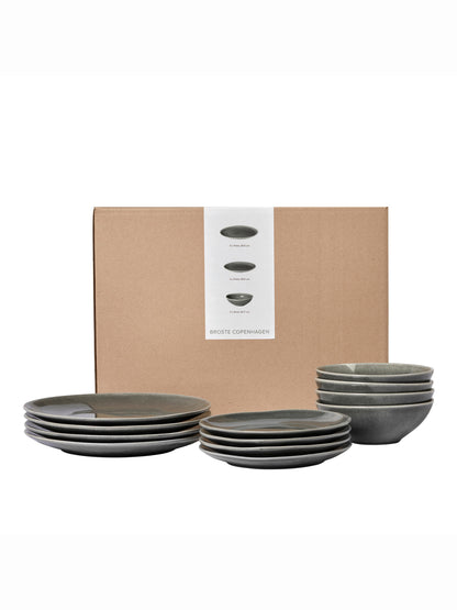 Broste Nordic Rain Dinner Set For Four - 12 Pieces