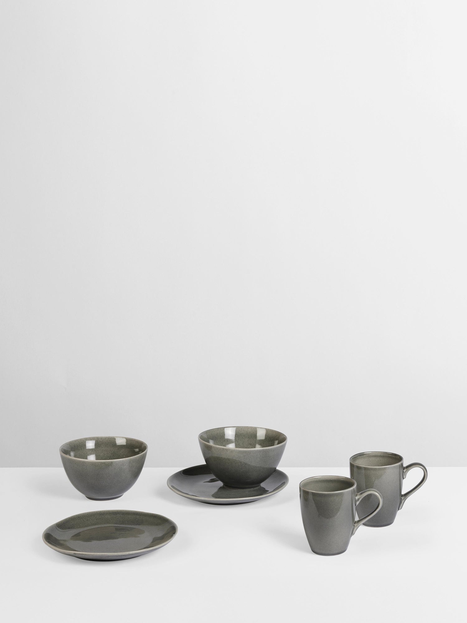 Broste Nordic Rain Breakfast Set For Two - 6 Pieces