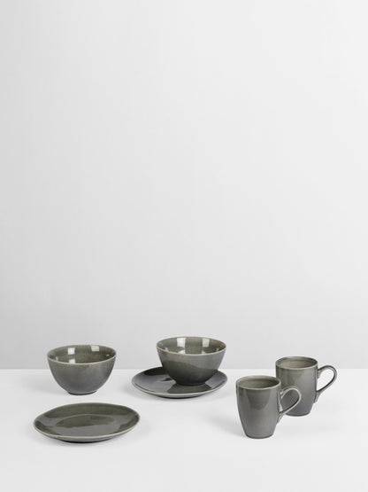 Broste Nordic Rain Breakfast Set For Two - 6 Pieces
