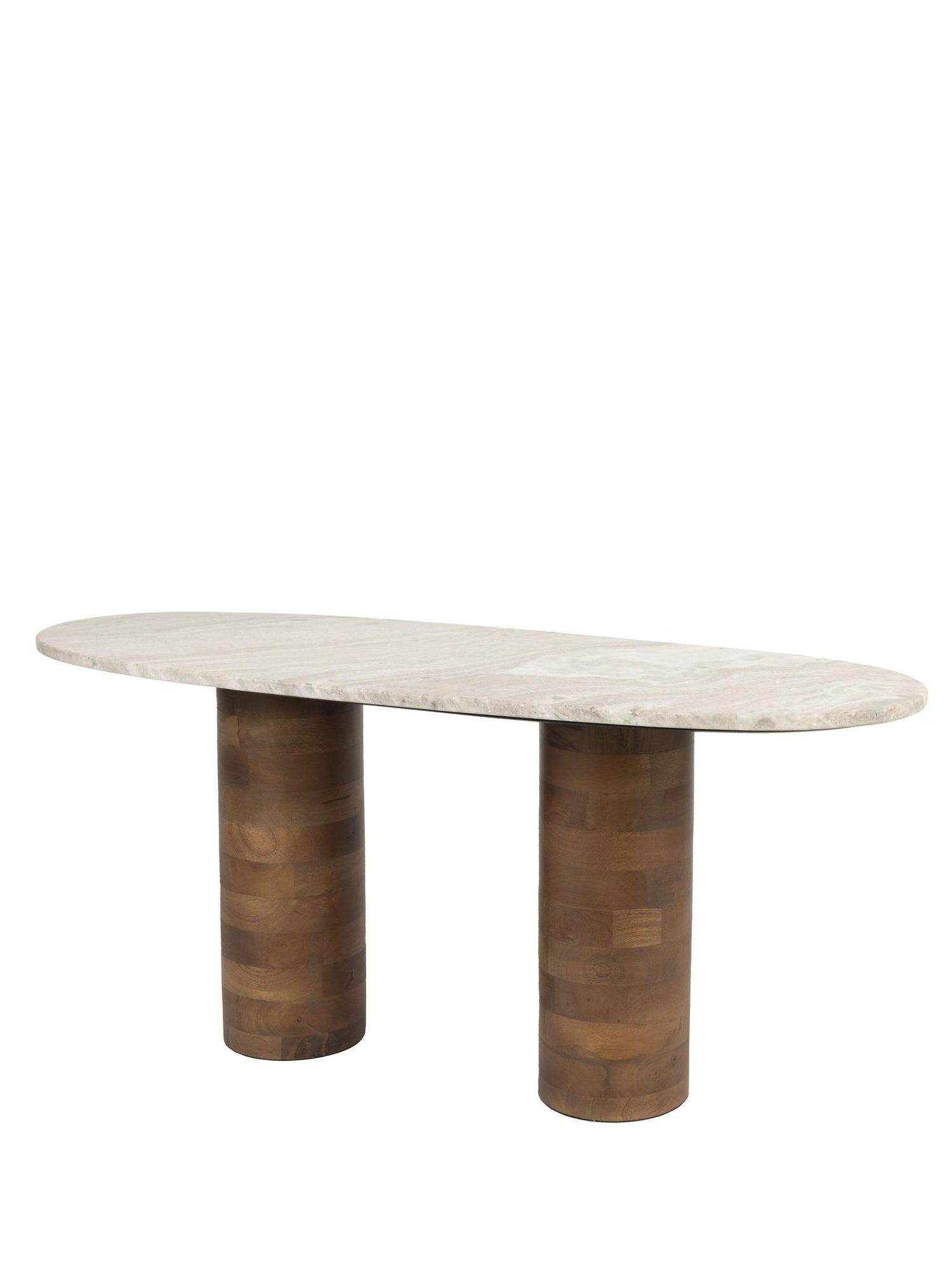 Kouk Marble &amp; Mango Wood Coffee Table