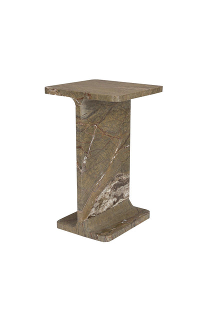 Satpura Brown Marble Side Table