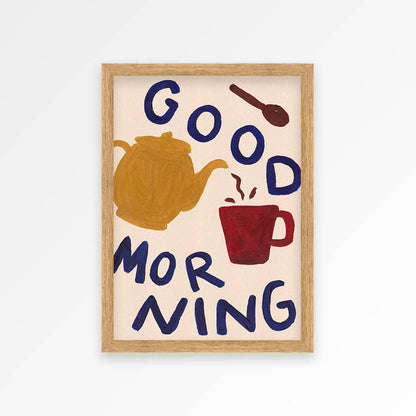 Good Morning Hand Painted Print - 2 Sizes Available