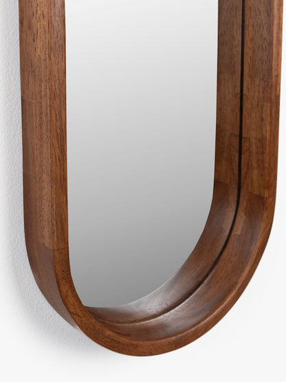 Nyko Rubberwood Mirror - Oval