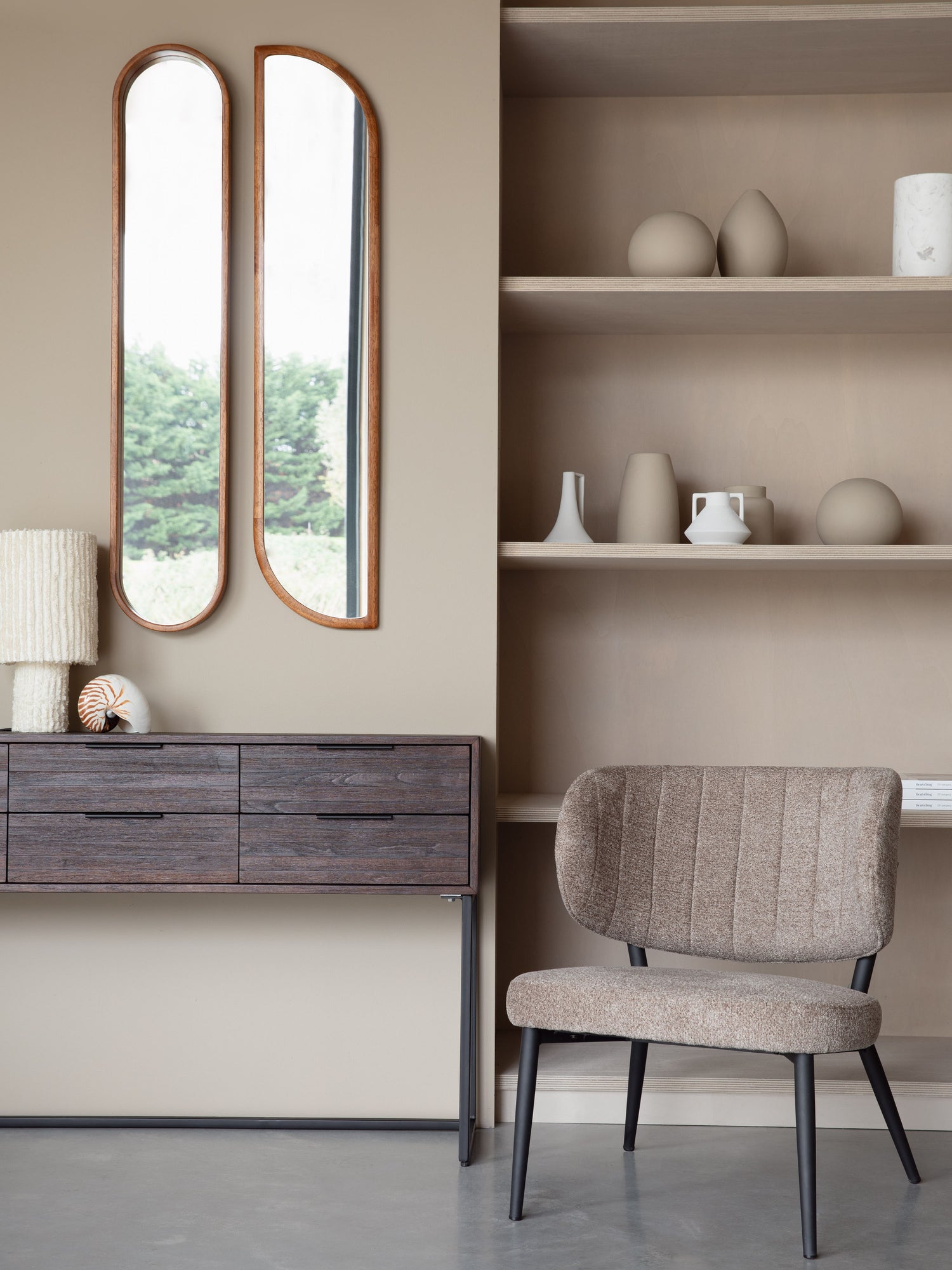 Nyko Rubberwood Mirror - Oval