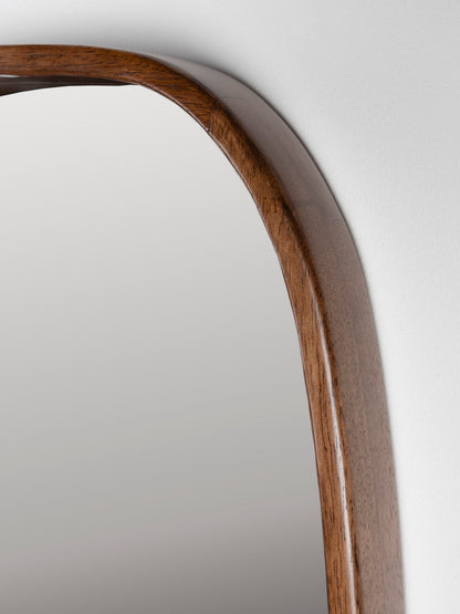 Nyko Rounded Rubberwood Mirror - Large