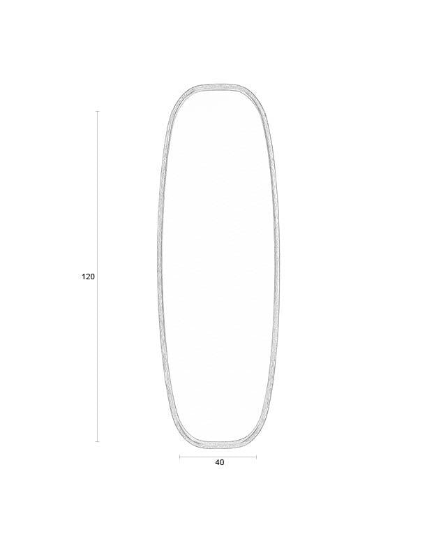 Nyko Rounded Rubberwood Mirror - Large